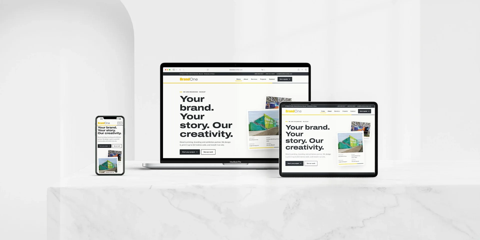 BrandOne Oman - Web Design & Development
