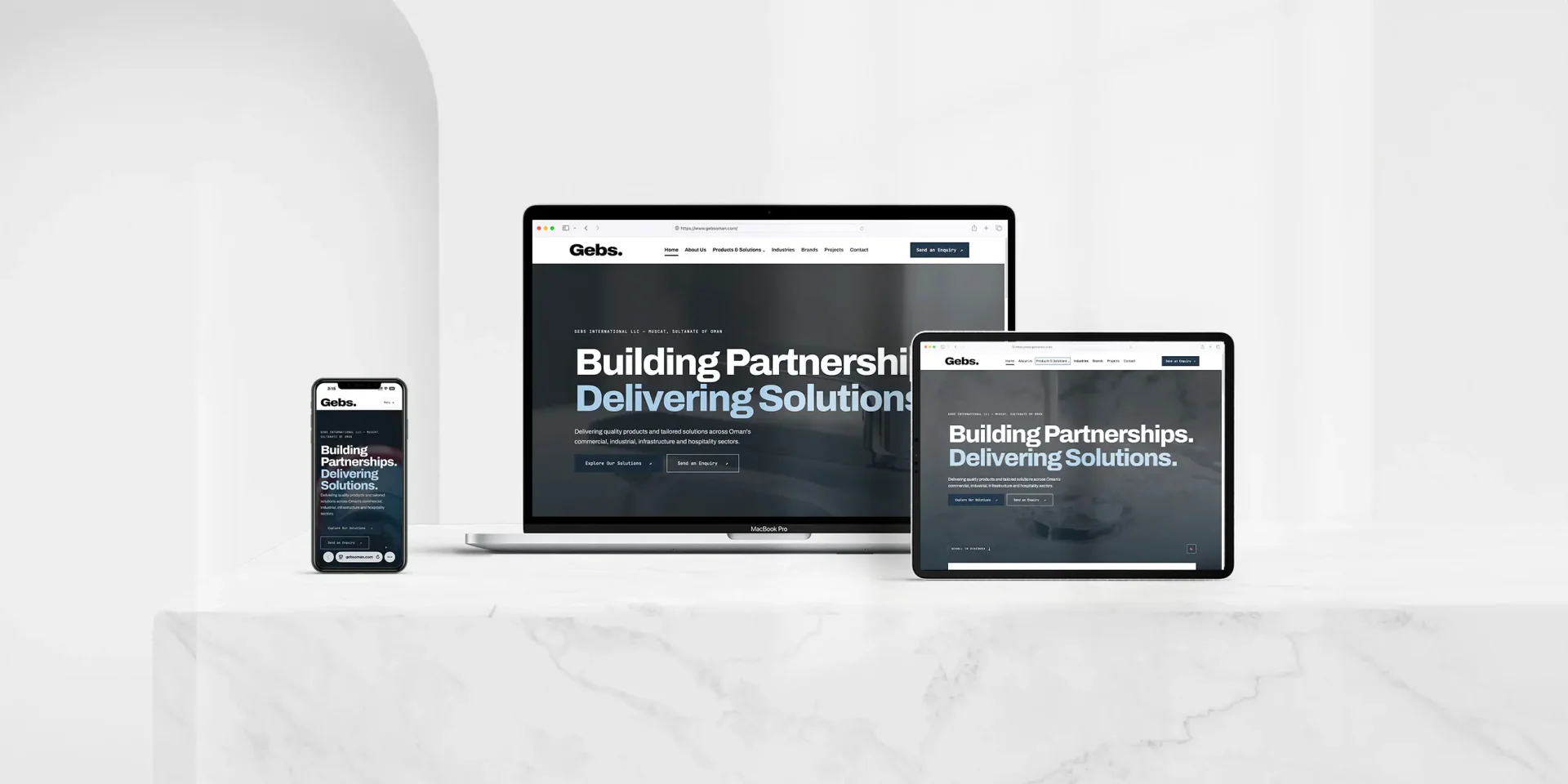 Corporate Website Design & Development – GEBS Oman